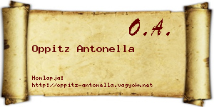 Oppitz Antonella névjegykártya